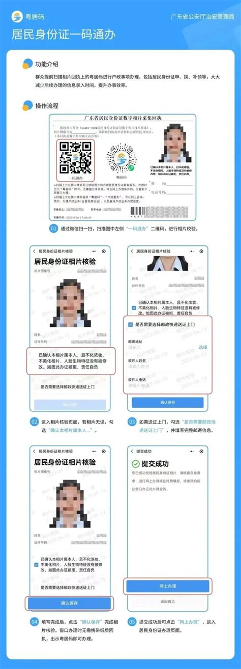 广东省居民身份证照片要求 - 身份证照片尺寸