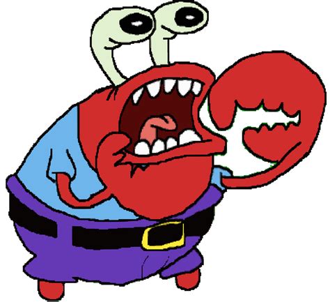 Mr. Krabs Choking Render by WessieBoi99 on DeviantArt