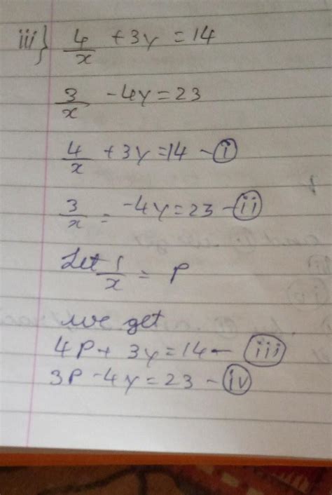 pls answer...Class 10 NCERT book chapter 3 EXERCISE 3.5.. PART (iii) do ...