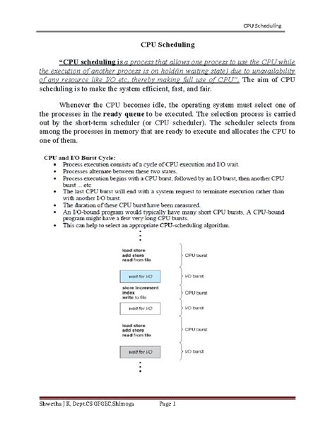 CPU Scheduling - dsds - CPU Scheduling “CPU scheduling is a process ...