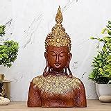 Buy Global Grabbers Polyresin Sitting Buddha Idol Statue Showpiece for ...