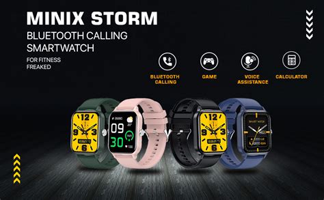 MINIX Storm 1.85 inch HD Full Touch Display I Bluetooth Calling I Voice ...