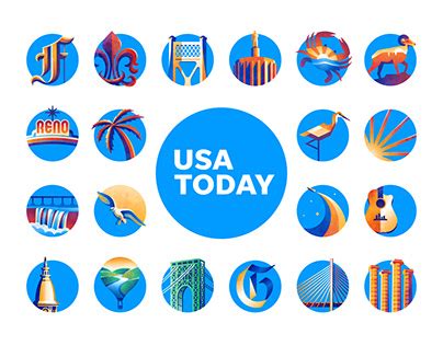 USA TODAY Network Logo Light Minimalist Background Background Background