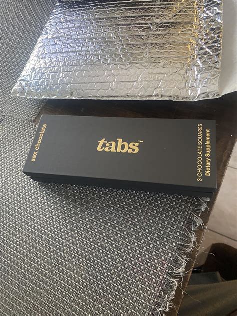 TabsChocolate Tabs Dark Chocolate Squares (1 Box) - 60% Cocoa with ...