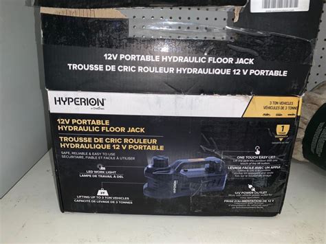 Hyperion 12V Portable Hydraulic Floor jack