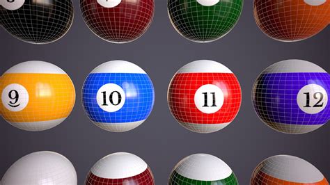 3D Billiard Balls Model - TurboSquid 1970772