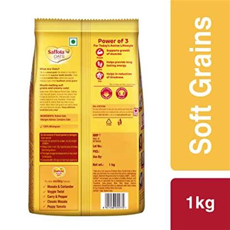 Saffola Oats | Rolled Oats | Delicious Creamy Oats | 100% Natural ...