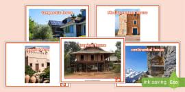 Features of Houses Around the World (teacher made) - Twinkl