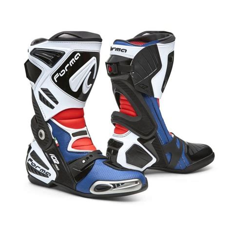 Forma Ice Pro Flow Boots CANEPA ENDURANCE (White Black Blue)– Moto Central