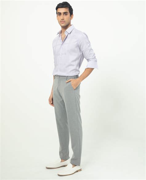 Rare Rabbit Men's Boxlines Pastel Purple Cotton Checked Print Regular