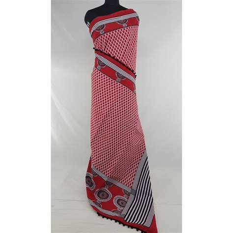 Hand Block Printed Bagru Maroon and Cream color mul mul cotton saree ...