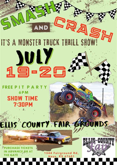 Monster Truck Show with Kids Power Wheels, Ellis County Fair, Hays, 19 ...