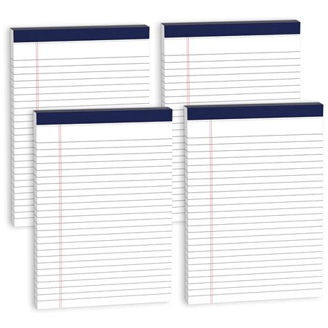 DORFAS 5X8 Inch Small Legal Pads - Line College Ruled Legal Notepad 30 ...