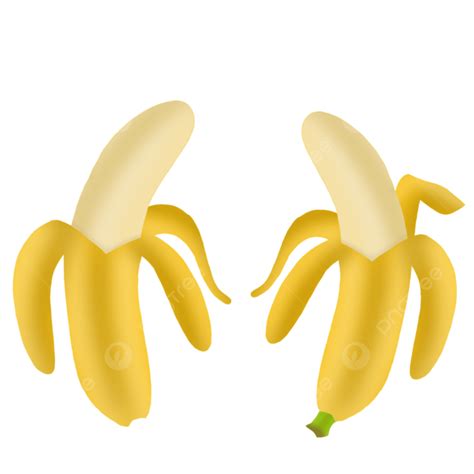 Open Banana Illustration, Food, Fruit Illustration, Delicious Banana PNG Transparent Clipart ...