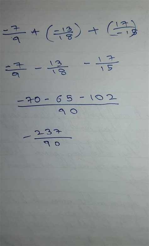 Add the following rational numbers - Brainly.in