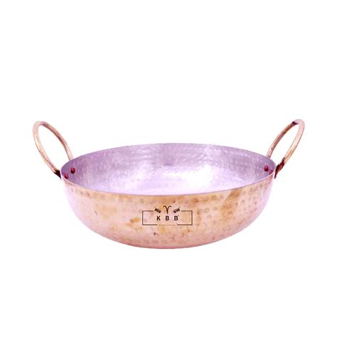 Buy KBB Brass Classic KADHAI with Brass Handle and Inner Kalai (DEEP ...