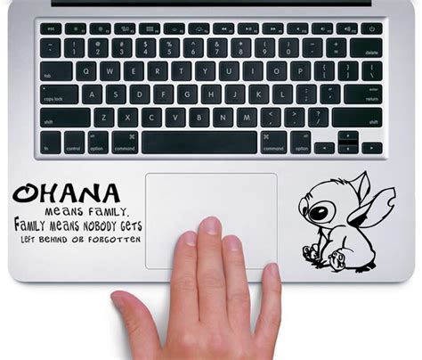 Buy Stitch Ohana Means Family Disney - Trackpad Apple Macbook Laptop ...