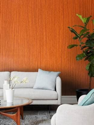 Flipkart SmartBuy 500 cm Brown Color Wooden Wallpaper (500 CM X 45 CM ...