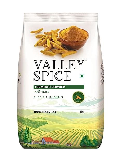 Valley Spice Turmeric Powder Pure & Authentic (1kg | Pack of 1 ...
