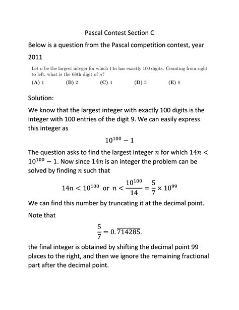 Image result for Common Contest Math Problems