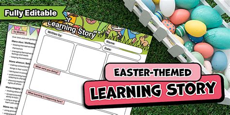 Easter Learning Story Template (Editable)