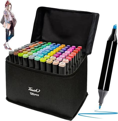 Parssufy 120Colors Art Markers sketch pen Dual Tip Artist Art Marker ...
