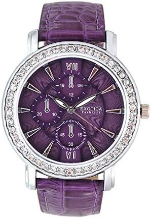 Exotica Fashions Analogue Purple Dial Women's Watch -New -EF-70-Crono-2 ...