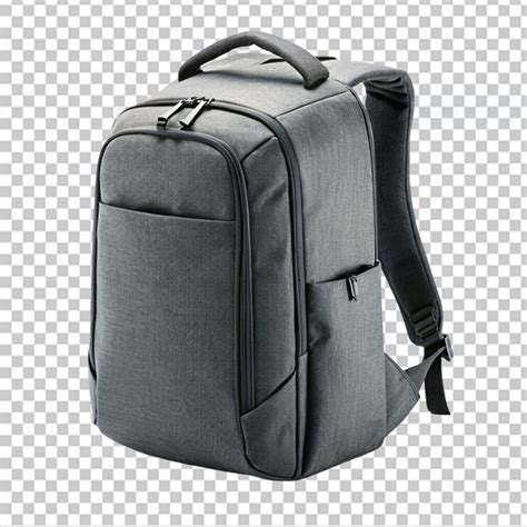 Stealthy backpack with hidden compartments on transparent background ...