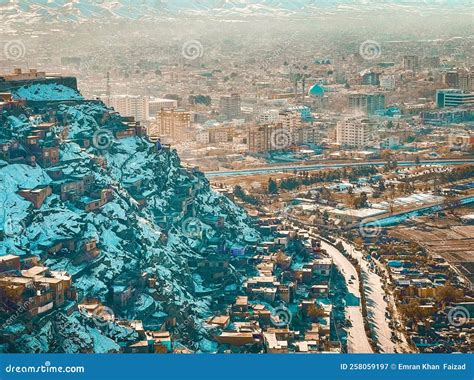Kabul City stock image. Image of reaper, buildings, architecture - 258059197