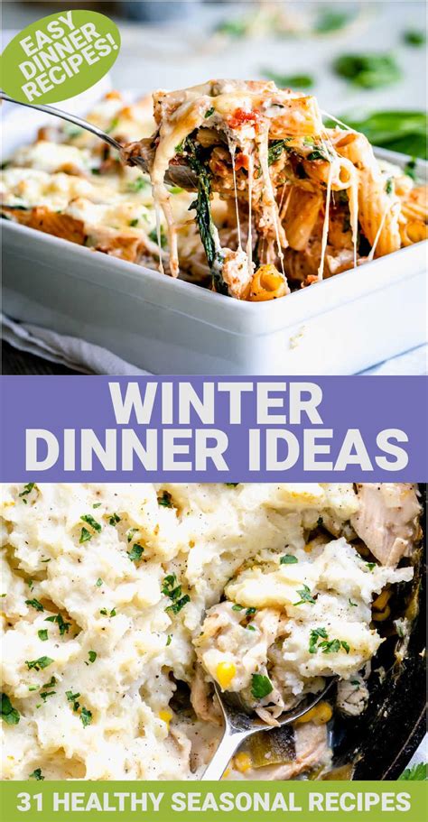 Winter Dinner Ideas - Healthy Seasonal Recipes