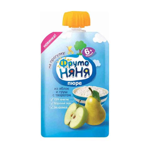 Фруто няня Нухаш шахдаг алим, лийр, аарцтай 90гр | Фруто няня|fruto ...