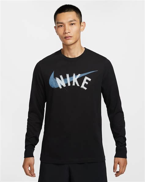 Nike Men's Dri-FIT Long-Sleeve Fitness T-Shirt. Nike IN