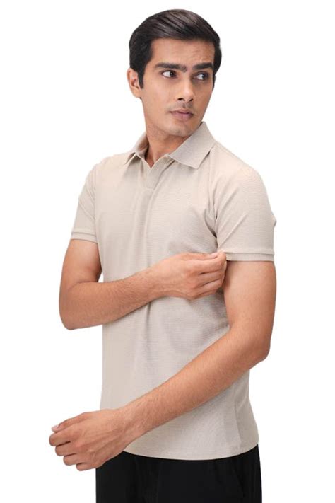 Wing Polo | Heavy Dobby Johnny collar Polo | No button polo
