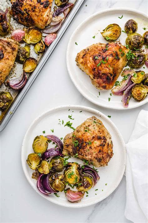 Sheet Pan Chicken Thighs | Little Sunny Kitchen