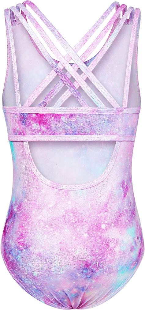 Buy Vieille Gymnastics Leotard for Girls Criss Cross Straps Back ...