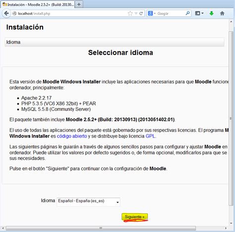 Image result for Localhost Install.php Moodle