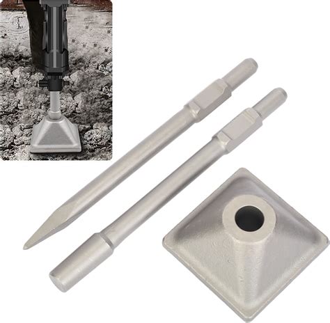 mopam Jack Hammer Bit 1-3/16 inch (30mm) Hex Rammer Plate Tamper 6 x 6 ...