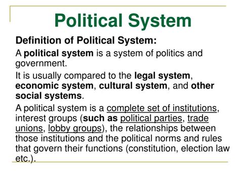 Image result for Political System Explained