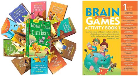 Moral Stories for Children -Set of 10 Illustrated Books (Packed in a ...