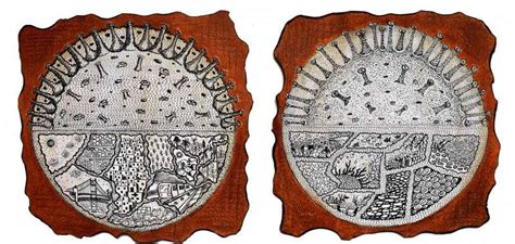 "Life Of Naturally Coronavirus": Brown Mixed Media Painting by Bitarka ...