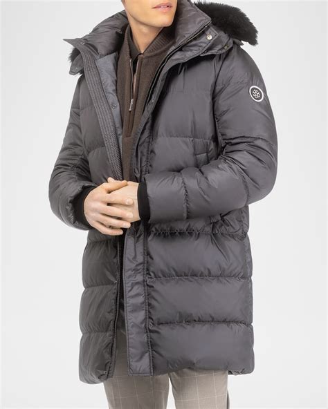 Gorski Men's Apres-Ski Jacket With Detachable Toscana Lamb Shearling ...