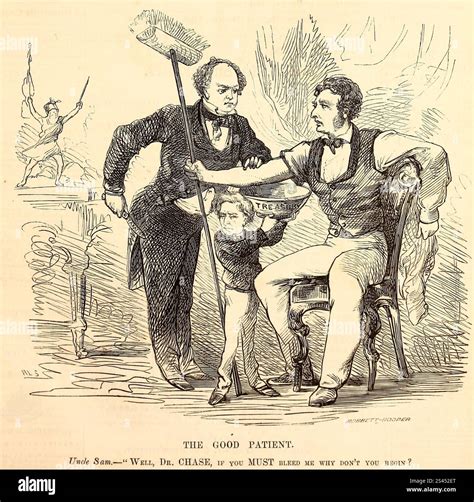 The Good Patient - Uncle Sam You must bleed me, why don't you begin - Political cartoon, 1862 ...
