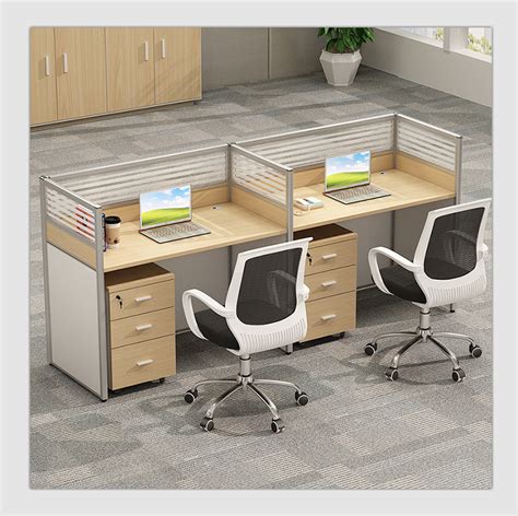 办公家具 职员屏风办公桌单人位员工卡位座电脑桌椅组合 办公桌-阿里巴巴
