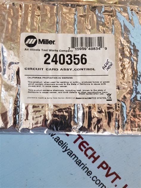 Miller 240356 circuit card assy,control – Aeliya Marine