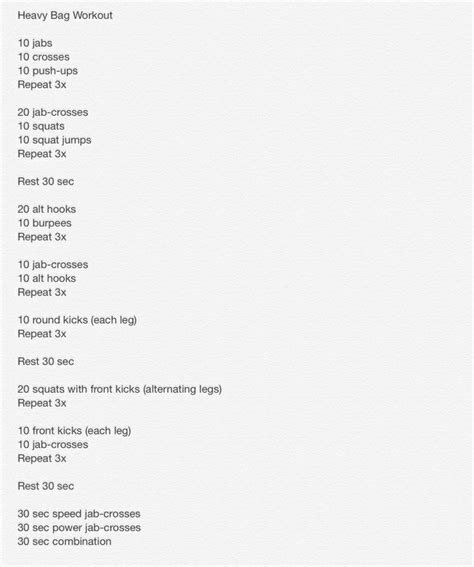 Boxing Workout Routine 的图像结果