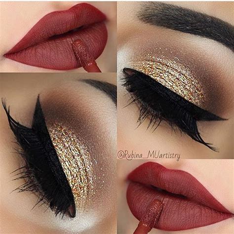 Image result for Red and Black Makeup Tutorial