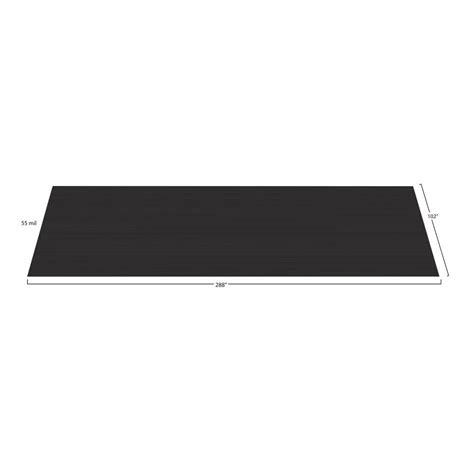 Buy Rib 8.5 ft. x 24 ft. Midnight Black Vinyl Garage Flooring Cover and ...
