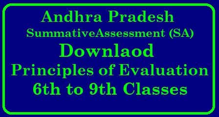 AP SA2 All Subjects Principles of Evaluation Download - TS TET Online ...