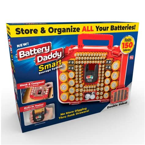 Ontel Battery Daddy Ultra - Battery Organizer Storage Case with Tester ...