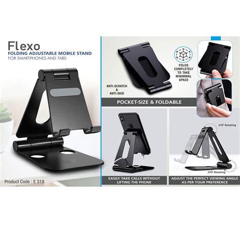 Flexo: Folding Metal Mobile Stand for Smartphones and Tabs | Folds com ...